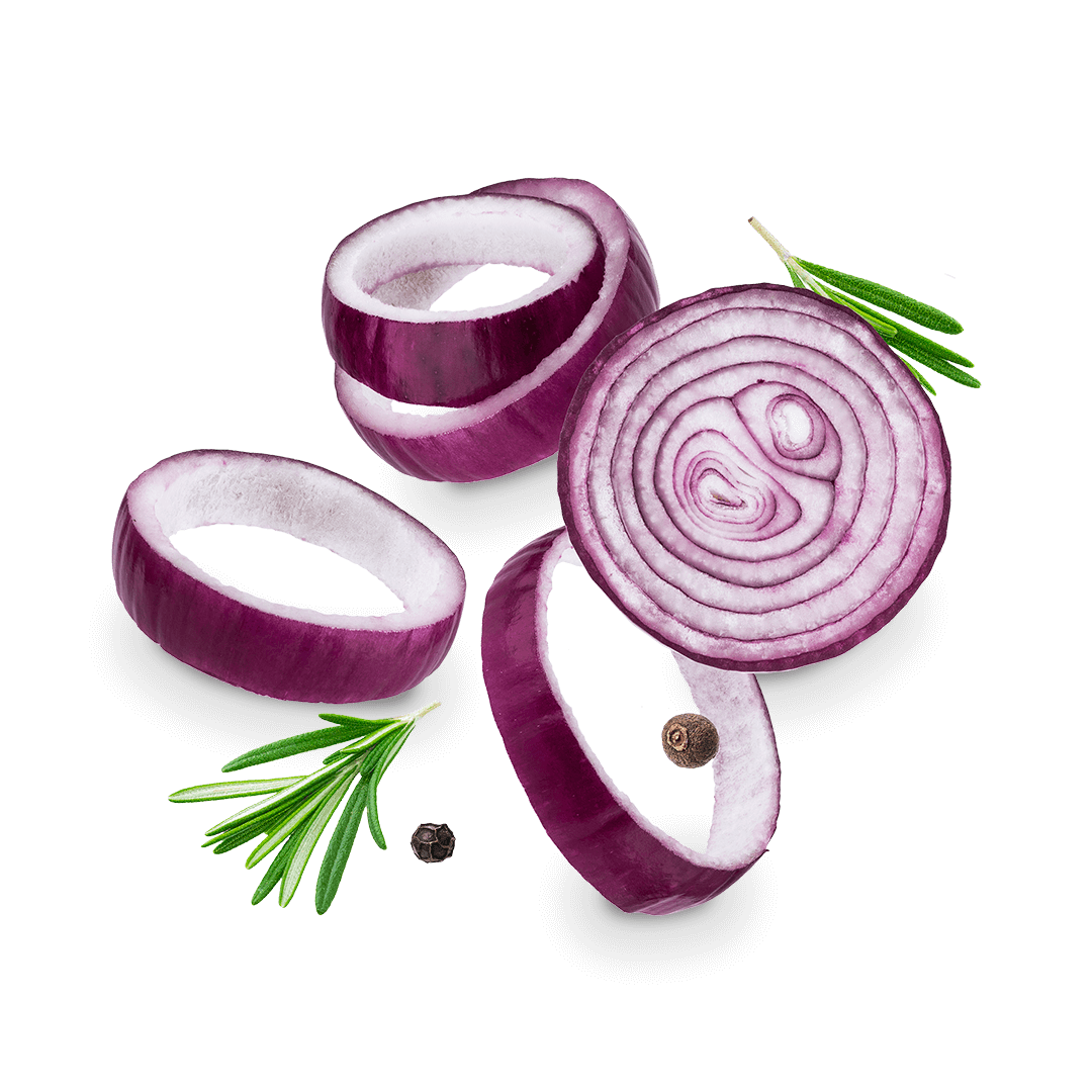 Crudités oignons rouges