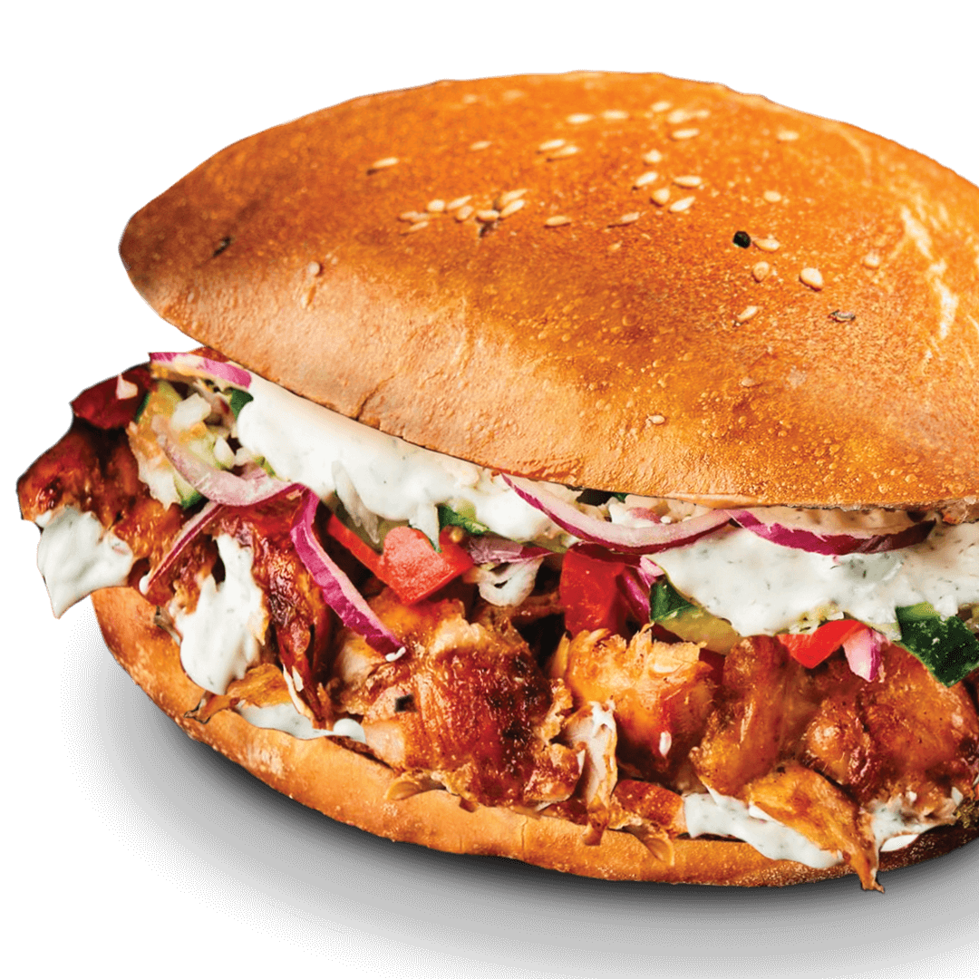 Pain rond poulet